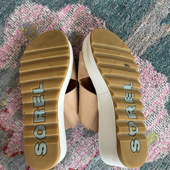 Sorel women’s  Cameron Flatform Mule Sandals from size 7.5 - Picture 4 of 5